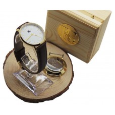 Leather Luxury Wristwatch Gift With Free Engraving On Case Leather Luxury Wristwatch Gift With Free Engraving On Case